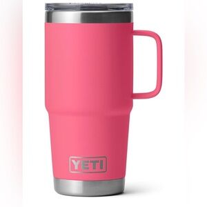 Brand New Yeti Tropical Pink 20oz tumbler with handler
